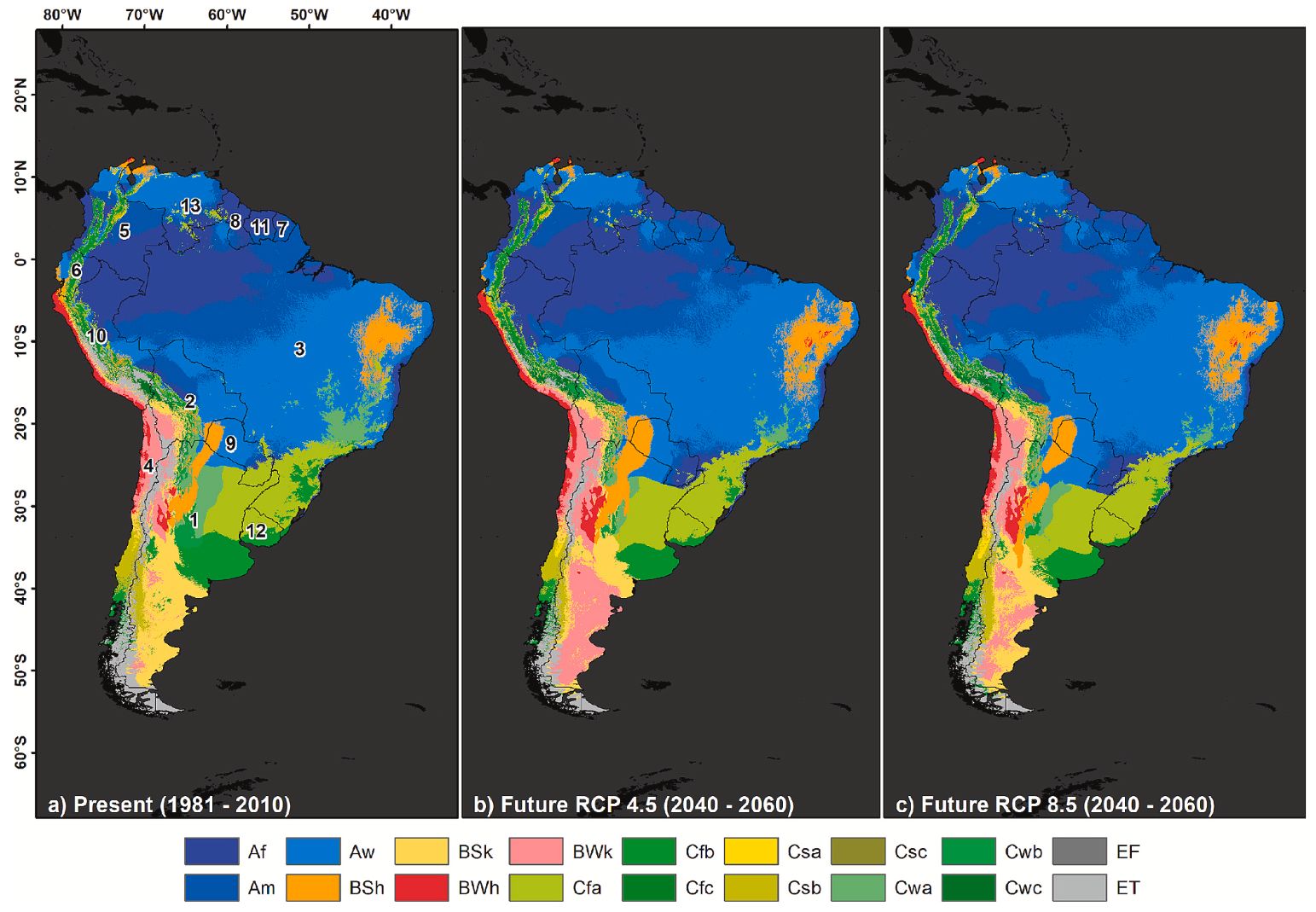 Population dynamics shifts by Climate Change